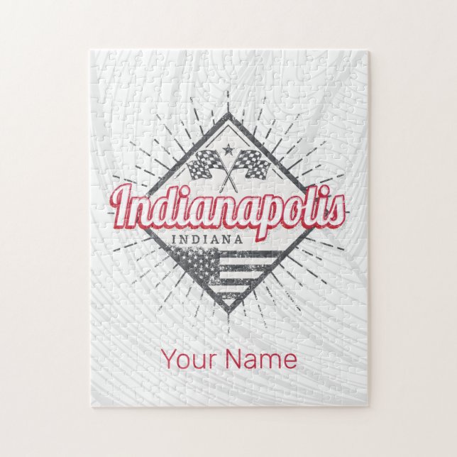 Puzzle Indianapolis City Indiana États-Unis États-Unis (Vertical)
