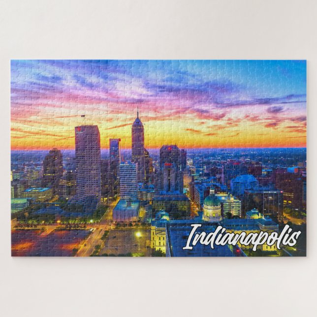 Puzzle Indianapolis, Indiana, États-Unis (Horizontal)