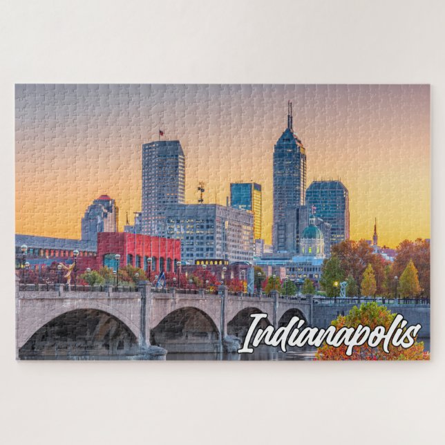 Puzzle Indianapolis, Indiana, États-Unis (Horizontal)