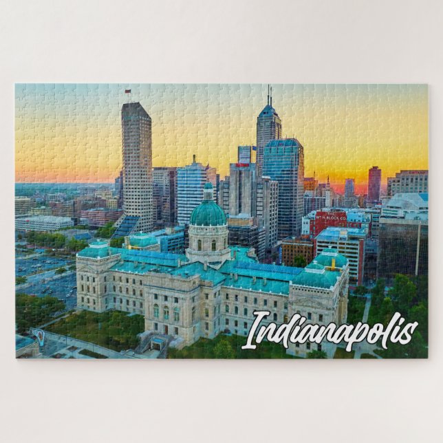Puzzle Indianapolis, Indiana, États-Unis (Horizontal)