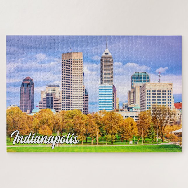 Puzzle Indianapolis, Indiana, États-Unis (Horizontal)