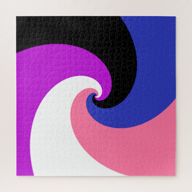 Puzzle Indicateur Abstrait Genderfluide Pride (Vertical)