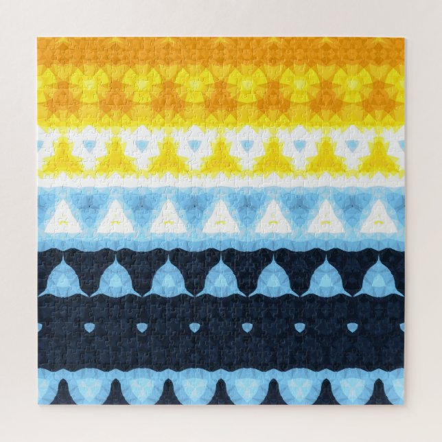 Puzzle Indicateur de la fierté AroAce Super géométrique B (Vertical)