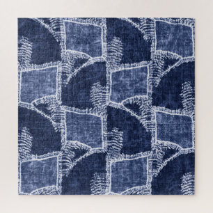 Puzzle Indigo Patchwork : Texturé Checked Elegance