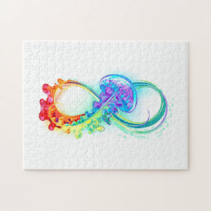 Puzzle Infinité avec la méduse arc-en-ciel