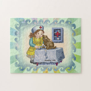 Puzzle Infirmière et chien