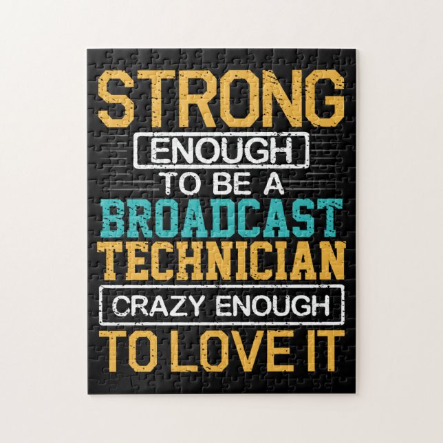 Puzzle Ingénieur Assez Fou Pour Être Technicien En Diffus (Vertical)