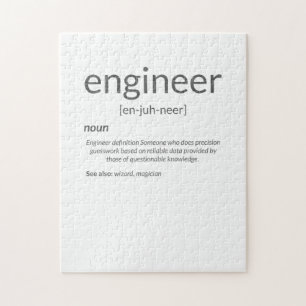 Puzzle Ingénieur-cadeau Collège Ingénieur majeur Défi