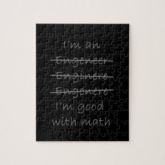 Puzzle Ingénieur drôle (Vertical)