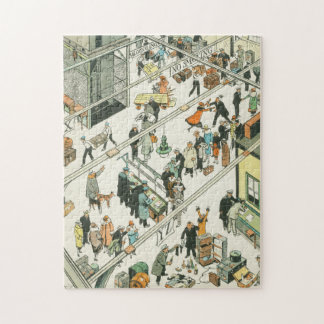 Puzzle Inspection douanière, dessin humoristique de Tony 
