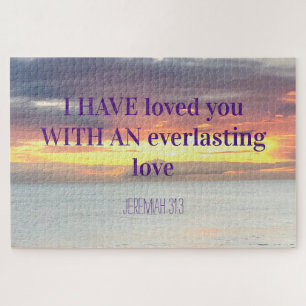 Puzzle Inspiration citations Bible Verse Christian Sunset