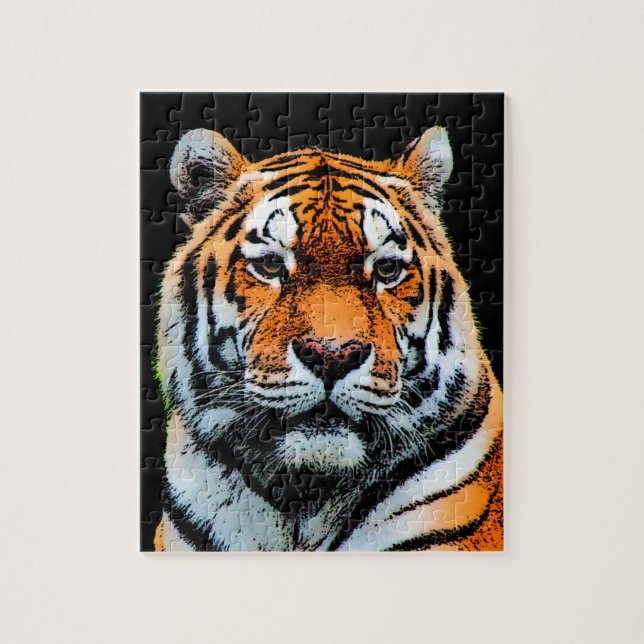 Puzzle Inspiration des yeux de tigre (Vertical)
