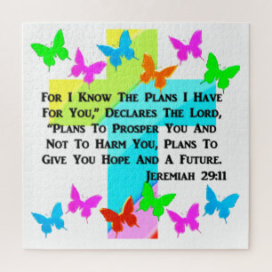 PUZZLE INSPIRATIONNEL JEREMIAH 29:11 CHRÉTIEN
