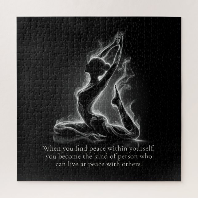 Puzzle Instructeur de Yoga Reiki Pose King Pigeon à une j (Vertical)