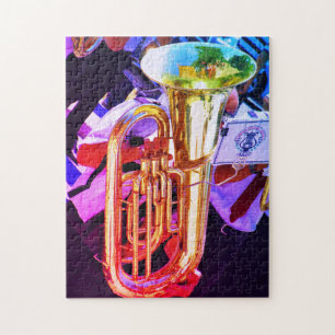 Puzzle Instruments de musique Tuba Ténor Clair Cuivres Fa