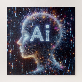 Puzzle Intelligence artificielle, Illustration conceptuel