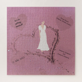 Puzzle Invitation au mariage sur la plage