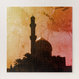 Puzzle Irak ancien Bagdad mosquée taxis