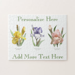 Puzzle Iris Flower Garden Art botanique