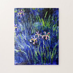 Puzzle Irises, célèbre peinture d'art de Monet