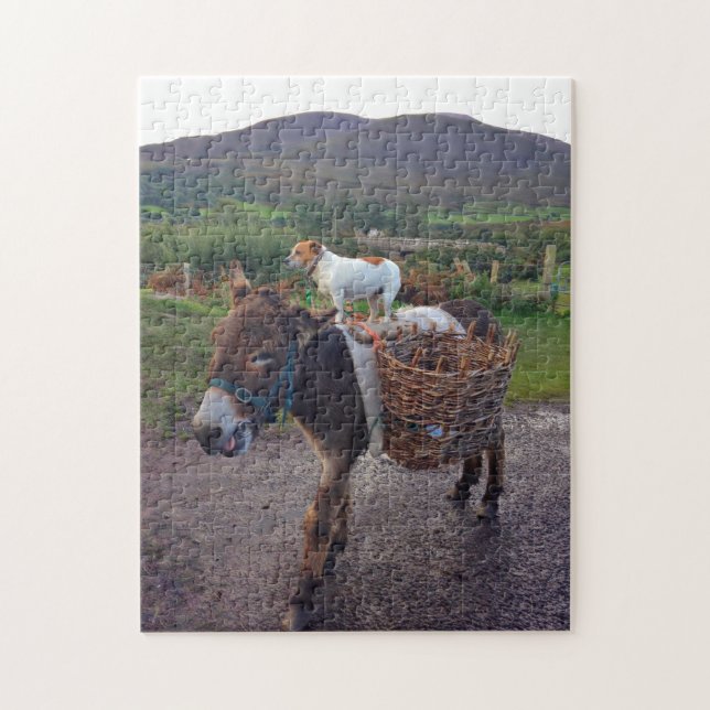Puzzle irlandais âne et chien (Vertical)
