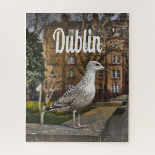 Puzzle Irlande de Dublin Bird sur mur de briques