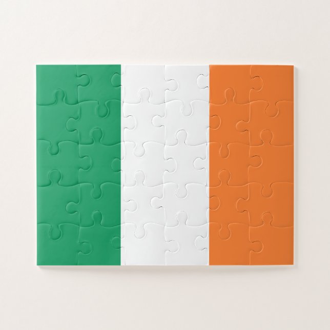 Puzzle Irlande National Flag, standard irlandais, bannièr (Horizontal)