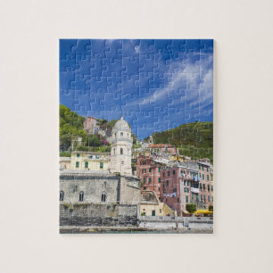 Puzzle Italie, Cinque Terre, Vernazza, port et église