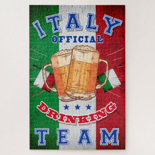 Puzzle Italie Équipe Officielle de Boissons. Bière amusan
