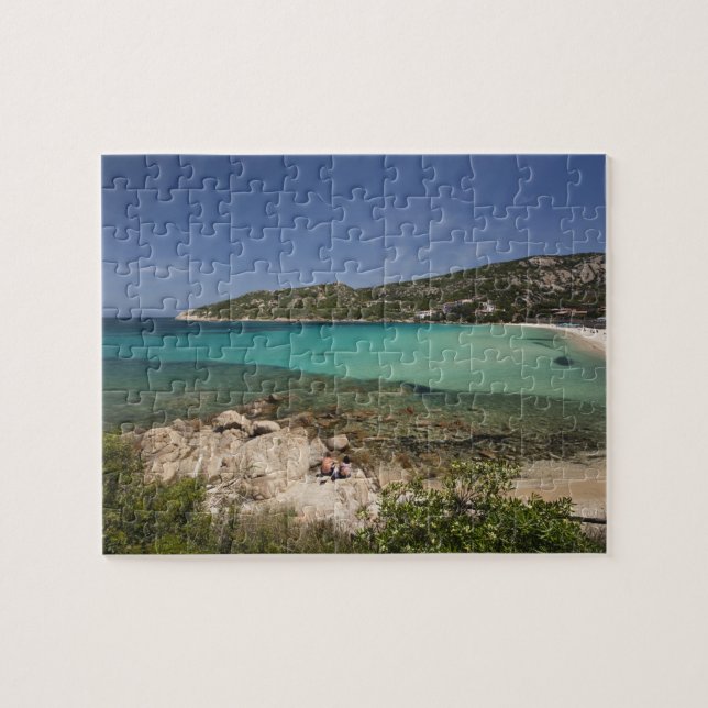 Puzzle Italie, Sardaigne, Baja Sardaigne. La plage du res (Horizontal)