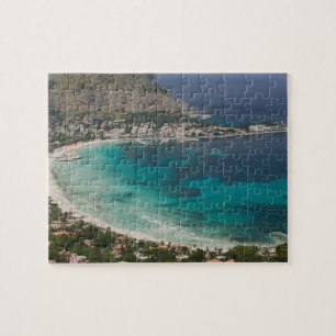 Puzzle Italie, Sicile, Mondello, vue sur la plage depuis