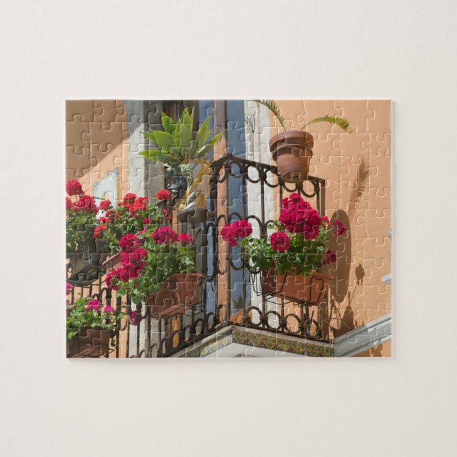 Puzzle ITALIE, Sicile, TAORMINE : Corso Umberto 1, (Horizontal)