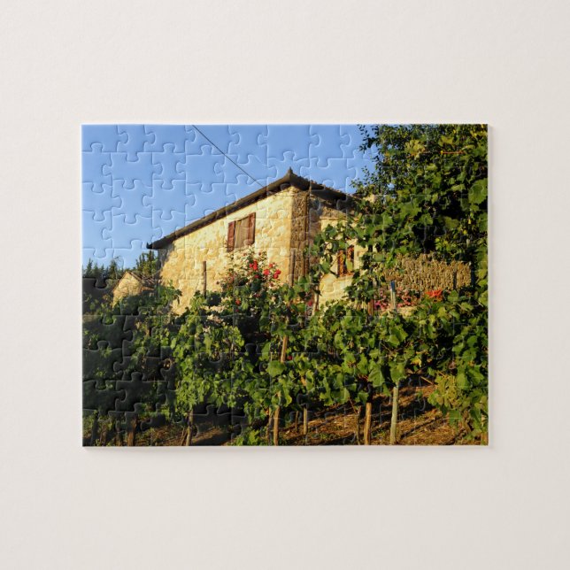 Puzzle Italie, Toscane, Greve. Scènes de vin fin été (Horizontal)