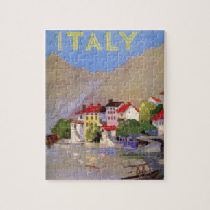 Puzzle Italie vintage Illustration de voyage