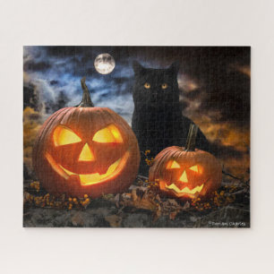 Puzzle "Jack O'Lanterns & Jet" 16x20