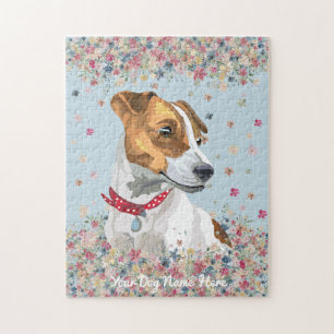 Puzzle Jack Russell Terrier bleu