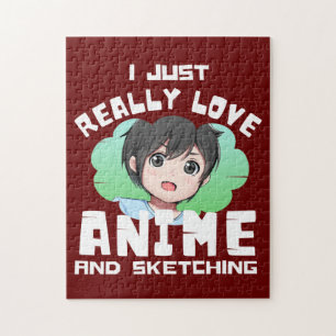PUZZLE J'ADORE VRAIMENT L'ANIME ET LE SQUETCHING