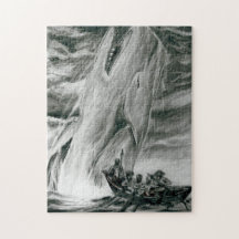 Puzzle jagt von dem Wal