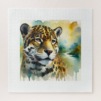 Puzzle Jaguar in Harmony 010924AREF104 - Watercolor
