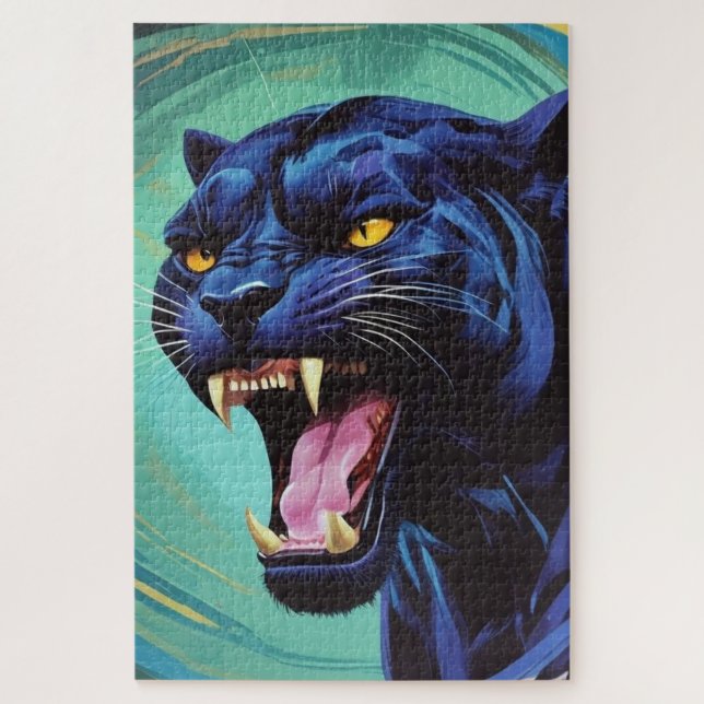 Puzzle Jaguar - Panthère noire (Vertical)