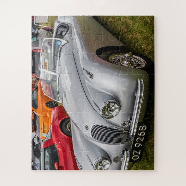 Puzzle Jaguar XK120 convertible voiture sport (Vertical)