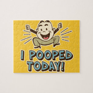 Puzzle J'Ai Poopé Aujourd'Hui Drôle Humour Toilettes