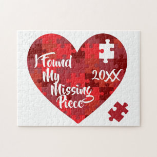 Puzzle J'ai trouvé mon morceau absent - adoption de coeu