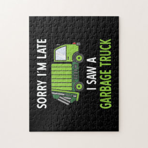 Puzzle J'ai vu des ordures de camion costume de recyclage