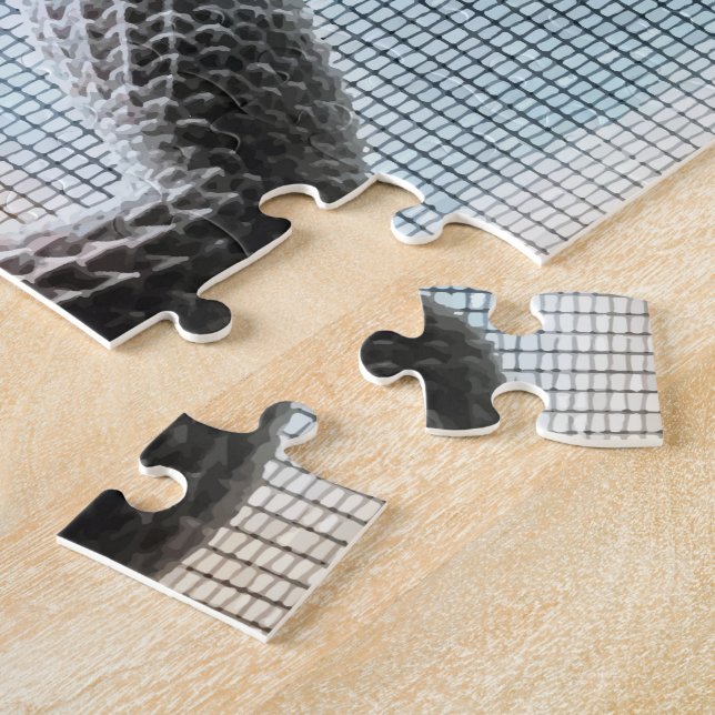 Puzzle J'aime mon dragon barbu d'amusement de beardie (Côté)