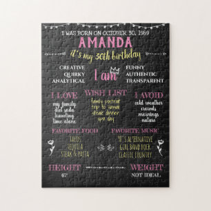 Puzzle Jalon d'adultes Anniversaire amusant