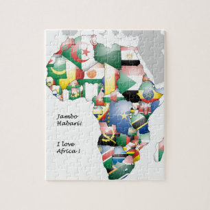 Puzzle Jambo Habari Afrique ! J'aime l'Afrique