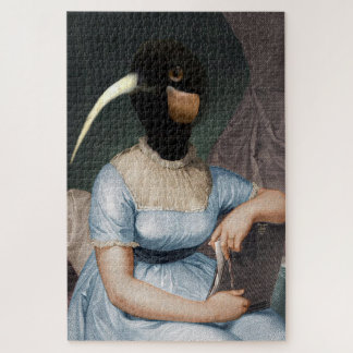 Puzzle Jane Austen avec tête d'oiseau