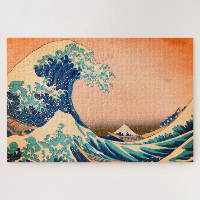 Puzzle Japon - Art japonais /Grande vague au large de Kan (Horizontal)
