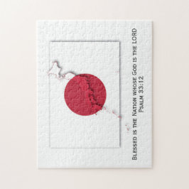 Puzzle JAPON | Hinomaru | Blessed Nation | DRAPEAU JAPONA